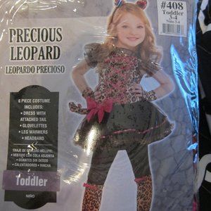 Precious Leopard Toddler Halloween Costume Toddler 3-4